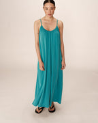 Peony Long Dress - Aqua