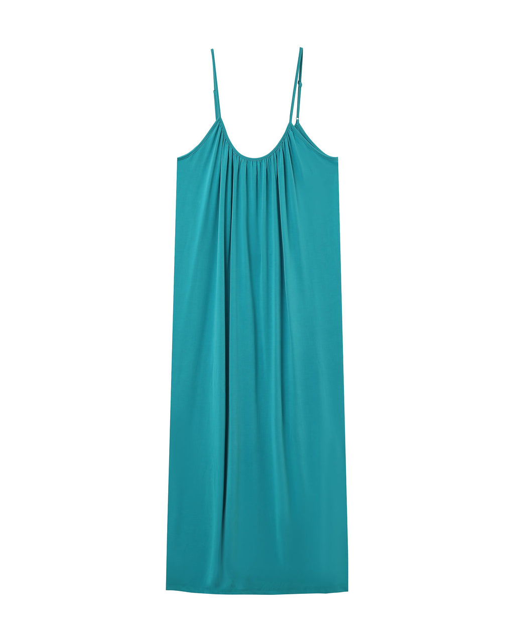 Peony Long Dress - Aqua