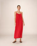 Peony Long Dress - Raspberry