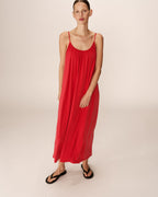 Peony Long Dress - Raspberry