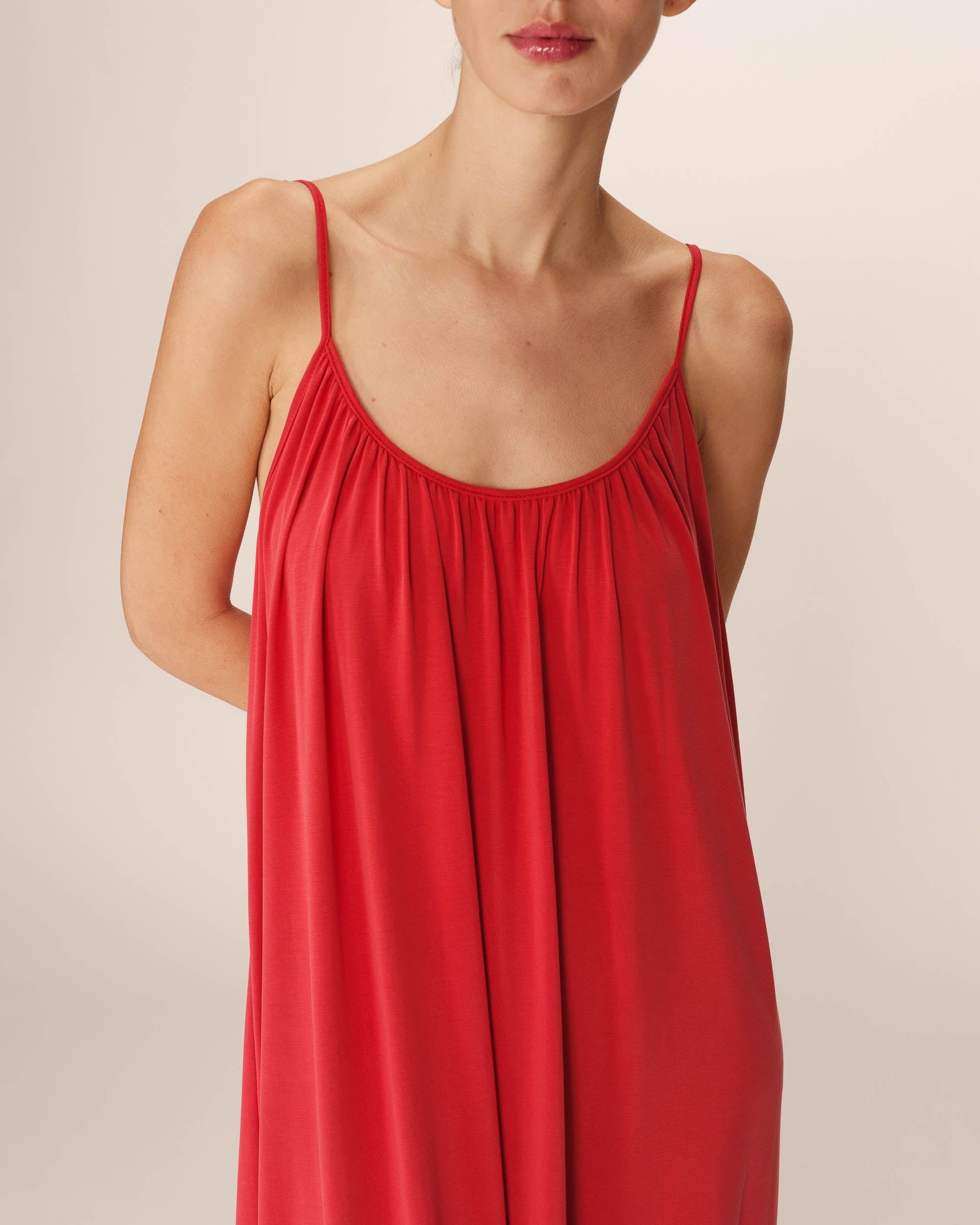 Peony Long Dress - Raspberry