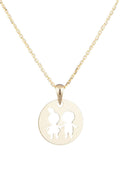 Children's Pendant "Brother & Sister" 375/1000 Yellow Gold