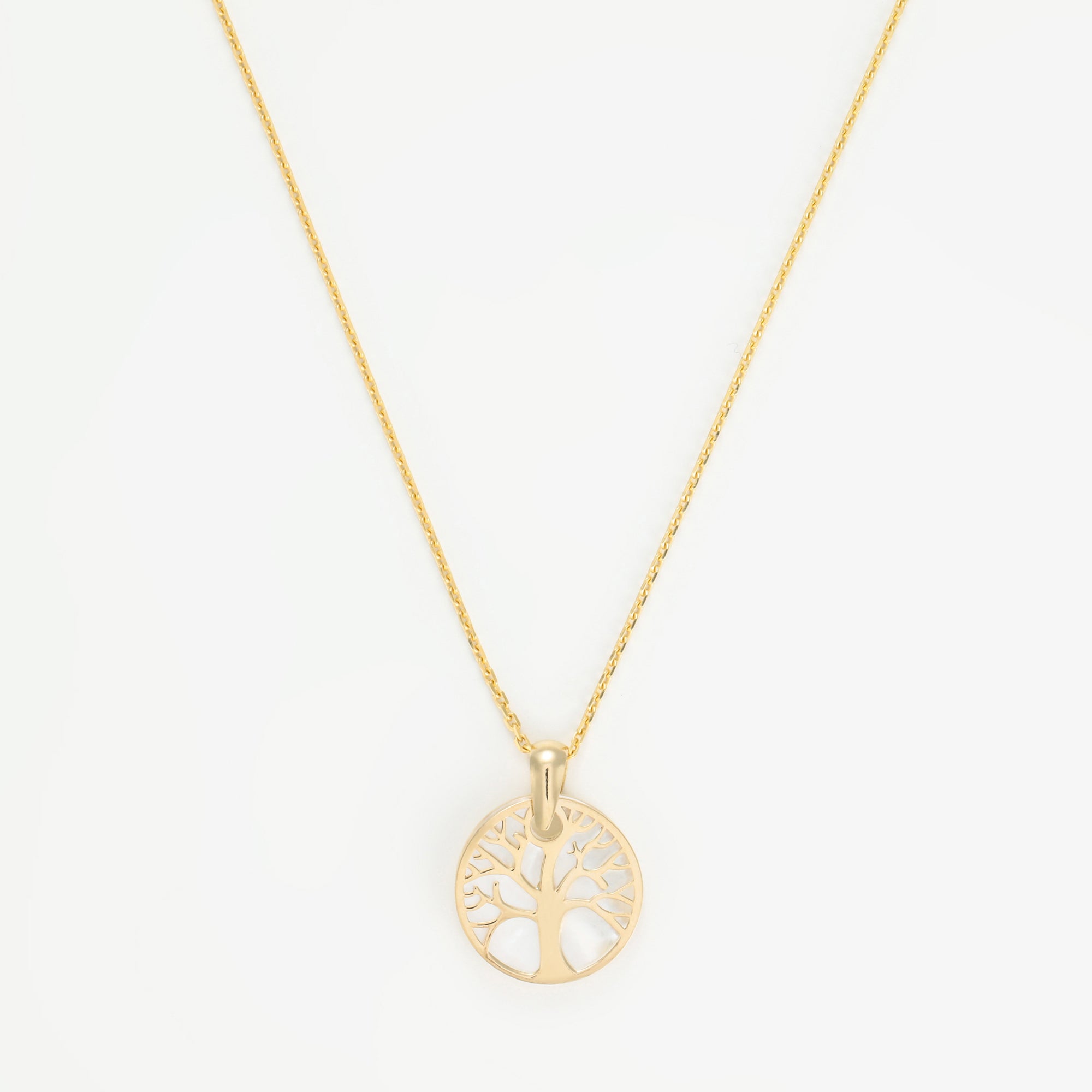 Colgante “Árbol de la Vida” Oro amarillo 375/1000 y Nácar