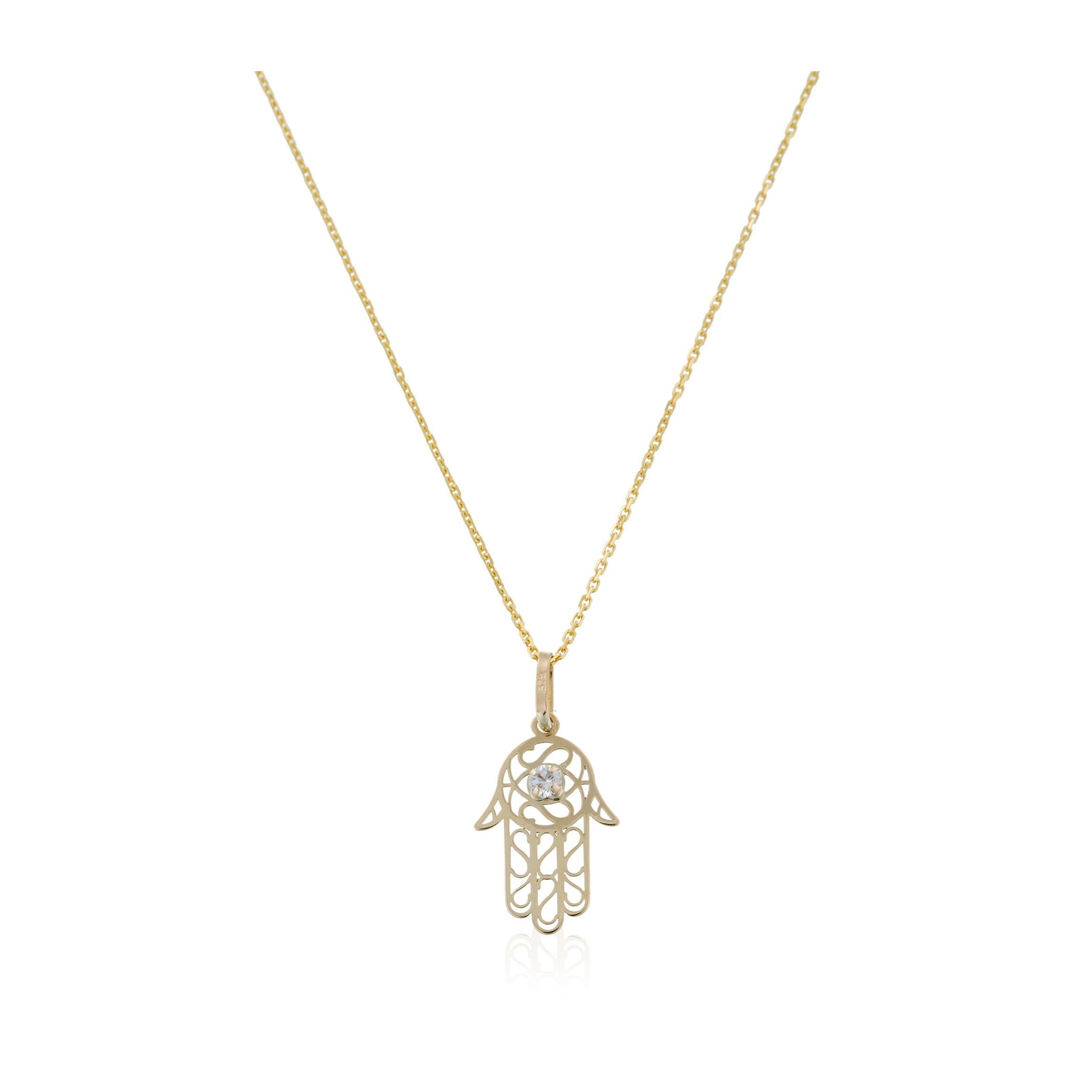 Pendentif  "Main De Fatma" Or Jaune 375/1000