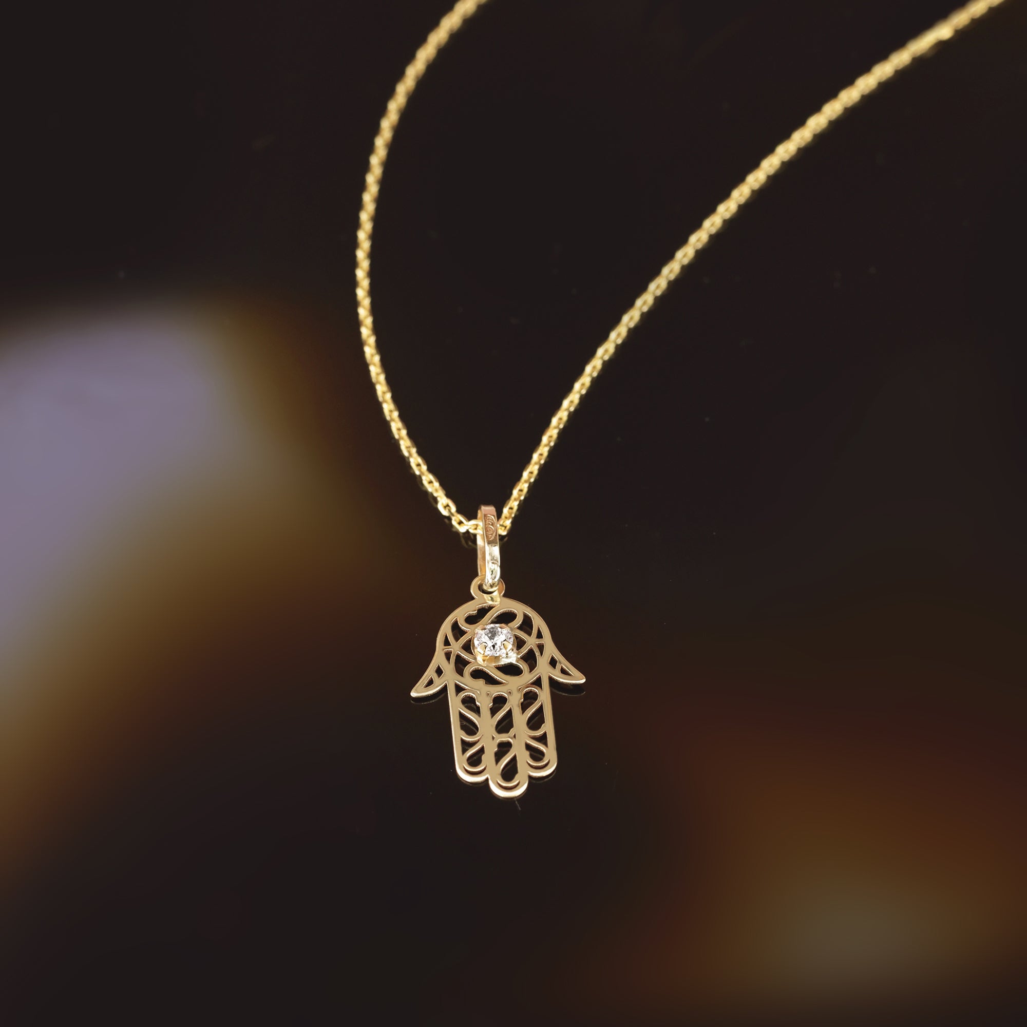 Pendentif  "Main De Fatma" Or Jaune 375/1000