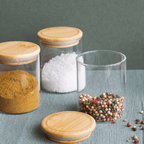 Coffret De 3 Boîtes À Épices En Verre - Transparent
