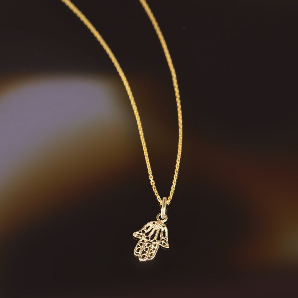 Colgante "Bonita mano de Fátima" Oro amarillo 375/1000
