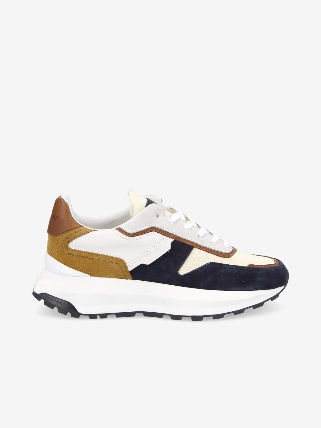 Fire Runner M - Suede/Nappa - Azul/Cognac