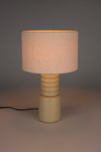 Six - Lámpara De Mesa - Hierro - Beige