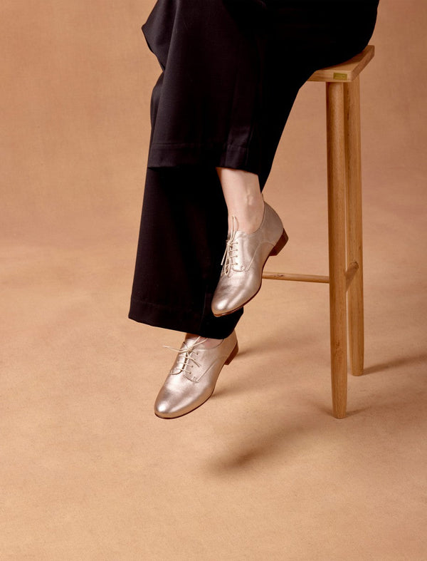 Derbies Louise - Doré - Femme
