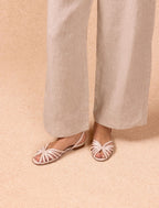 Suzanne Flat Sandals - Ivory - Women