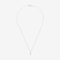 Pendentif "Mini Croix" Or Blanc Diamant : 0,02Ct/8 - Or Blanc