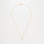 Pendentif "Mini Croix" Or Jaune Diamant : 0,02Ct/8