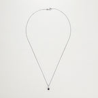 Pendentif "Marguerite Saphir" - Or Blanc 375/1000