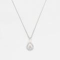 "Shiloh" Pendant D0.12/33 - 375/1000 White Gold