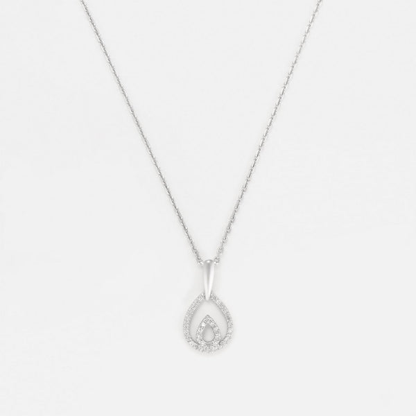 Pendentif "Shiloh" D0,12/33 - Or Blanc 375/1000