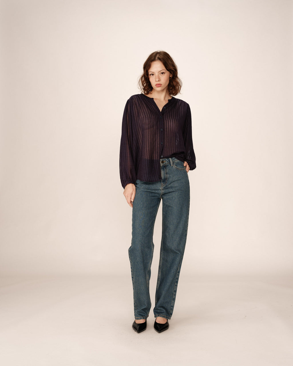 Blouse Poesie - Marine