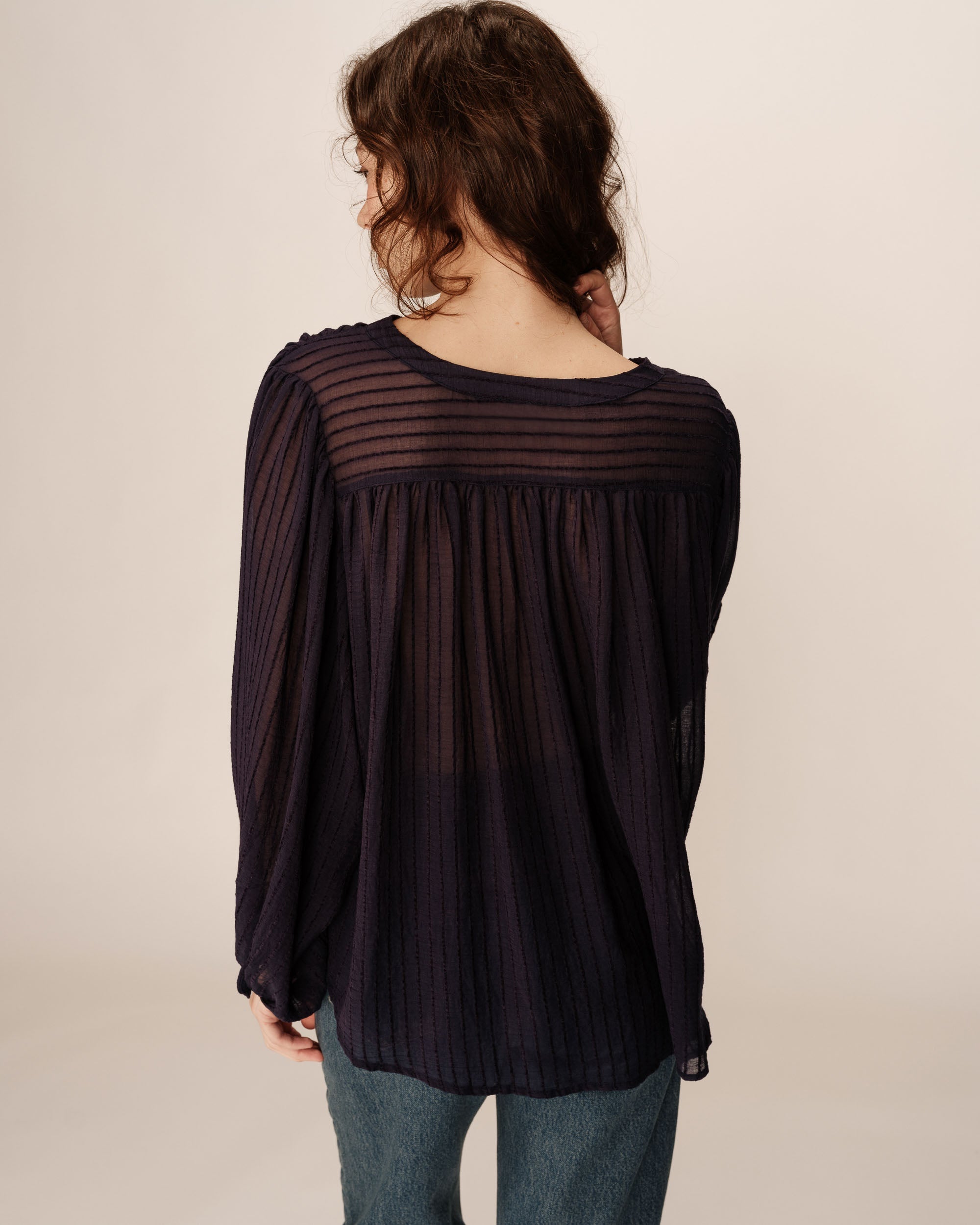 Blouse Poesie - Marine
