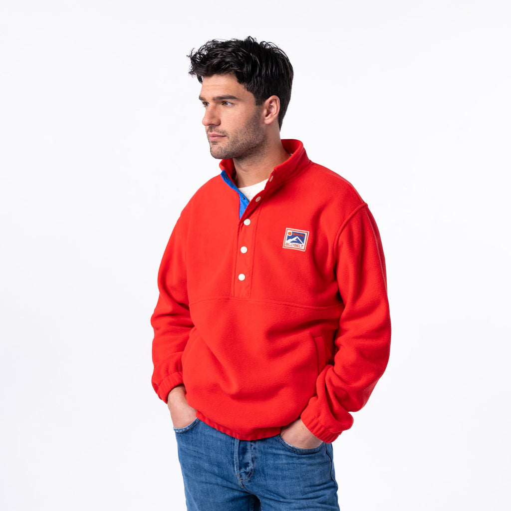 Fleece Sweatshirt - Red