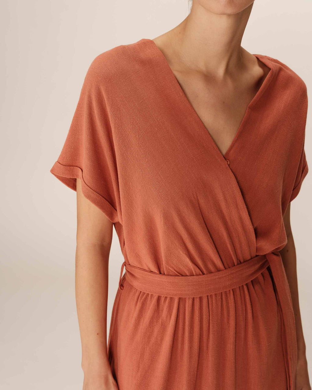 Robe Longue Pollen - Terracotta