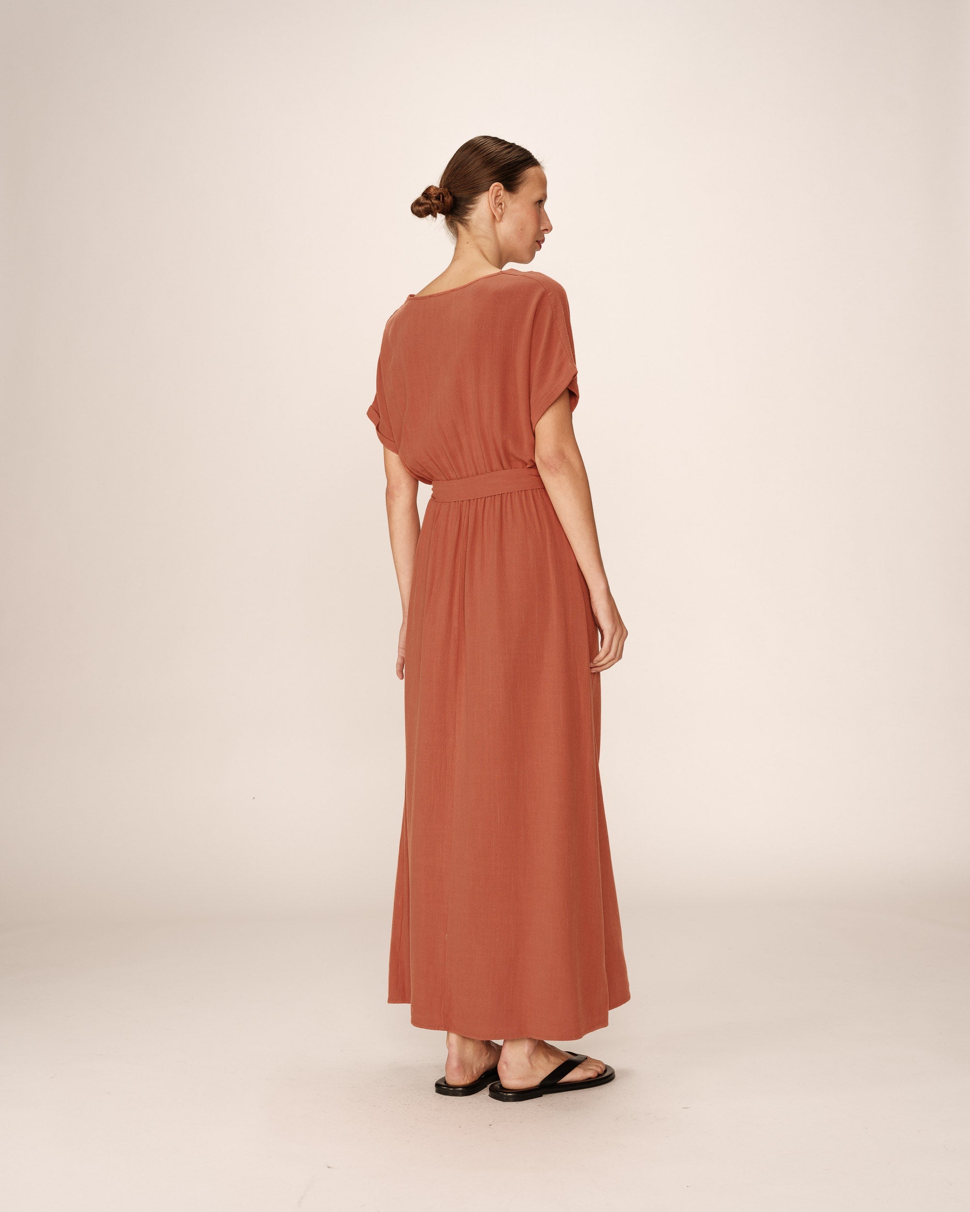 Robe Longue Pollen - Terracotta