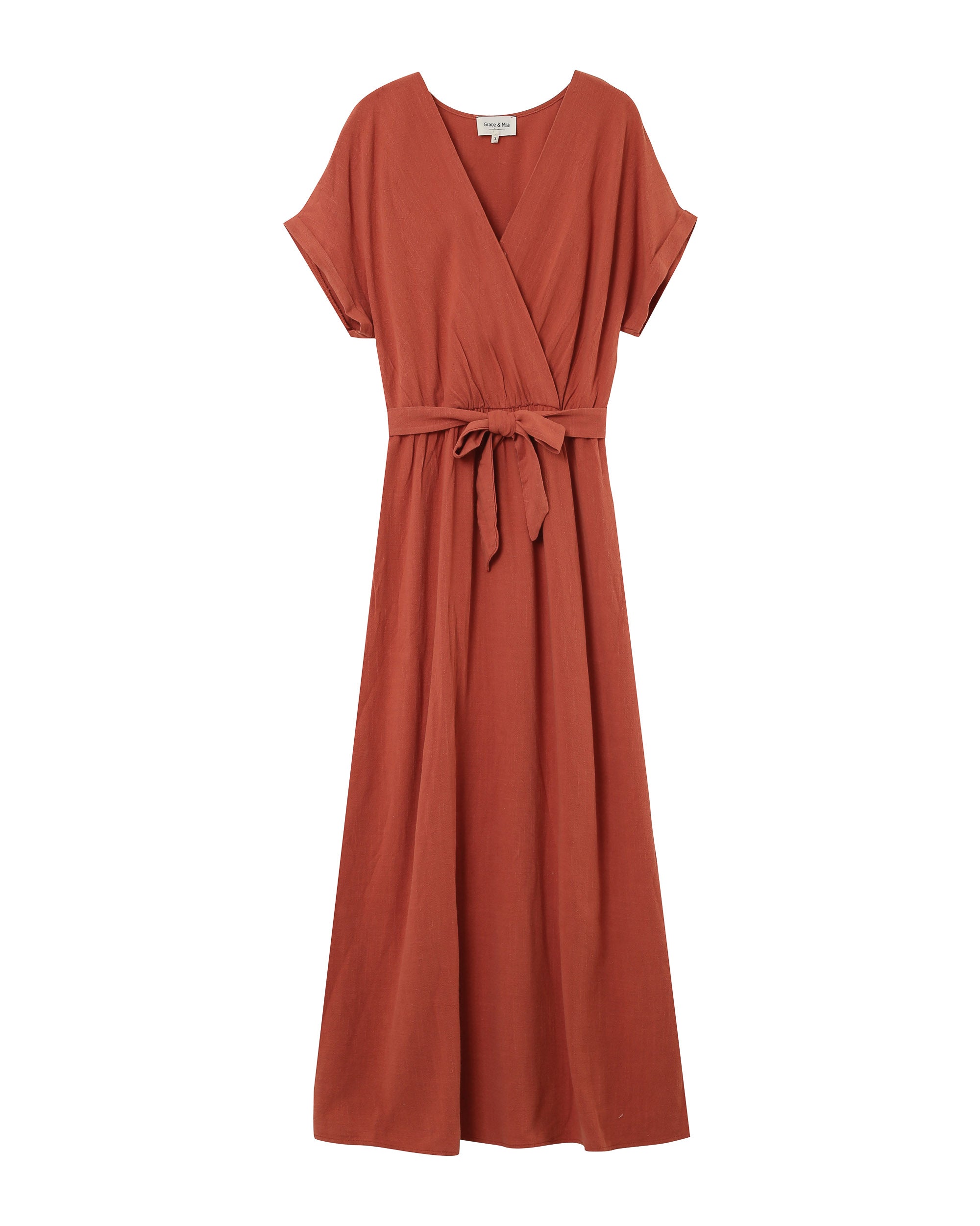 Robe Longue Pollen - Terracotta