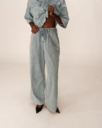 Pompon Jeans - Sky Blue