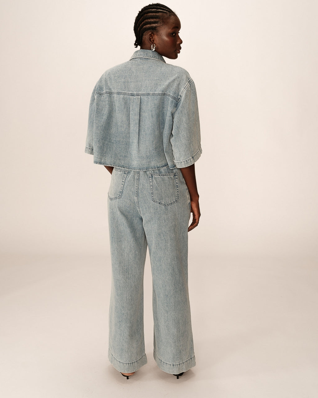 Pompon Jeans - Sky Blue