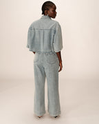 Pompon Jeans - Sky Blue