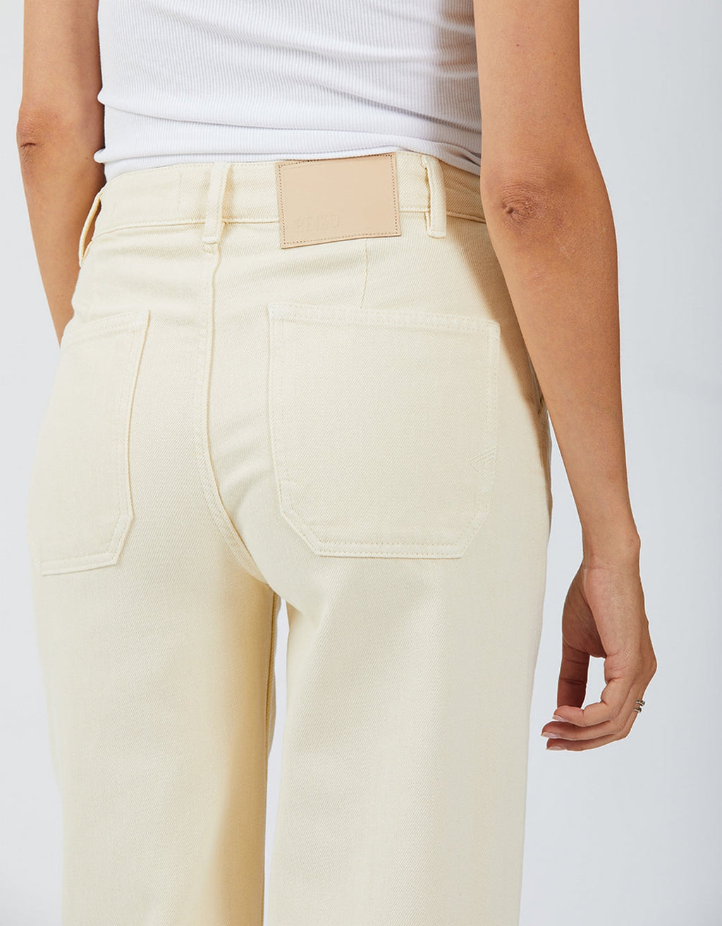 Pantalon Wide Pom Color - Milkshake - Femme
