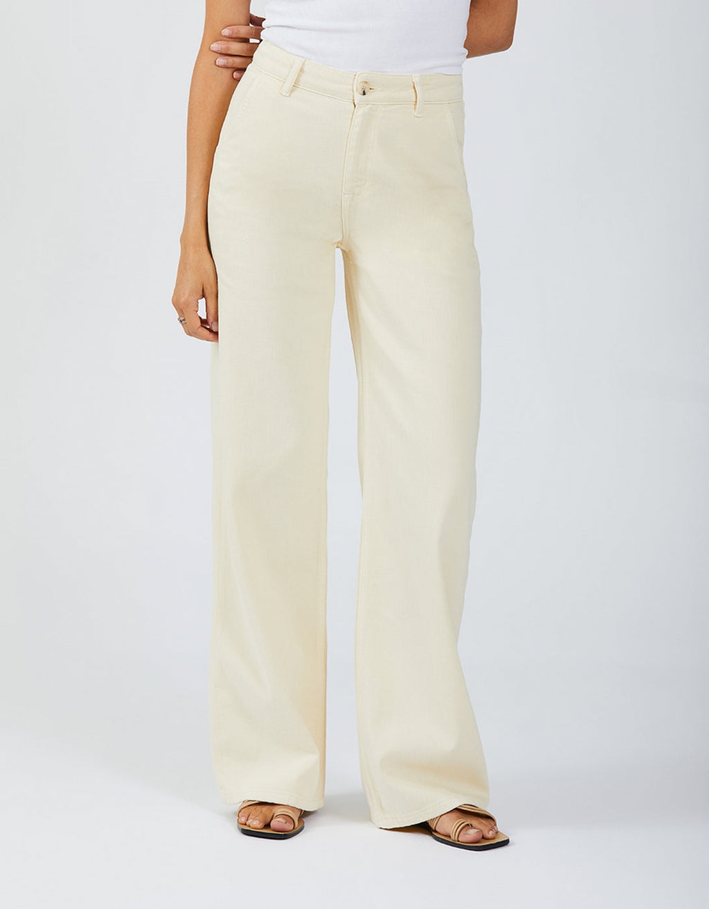 Pantalon Wide Pom Color - Milkshake - Femme
