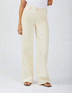 Pantalon Wide Pom Color - Milkshake - Femme