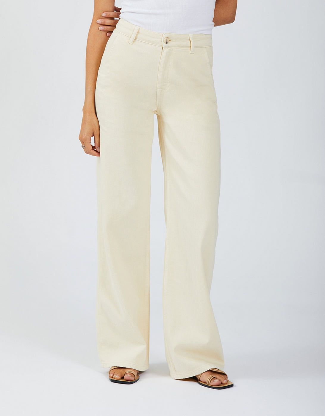 Pantalon Wide Pom Color - Milkshake - Femme