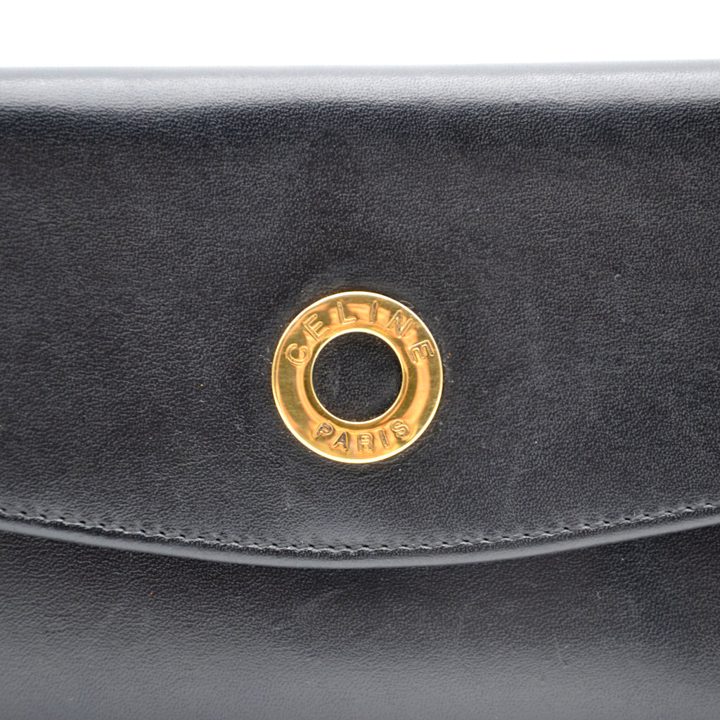 Portefeuille Celine Cuir Noir