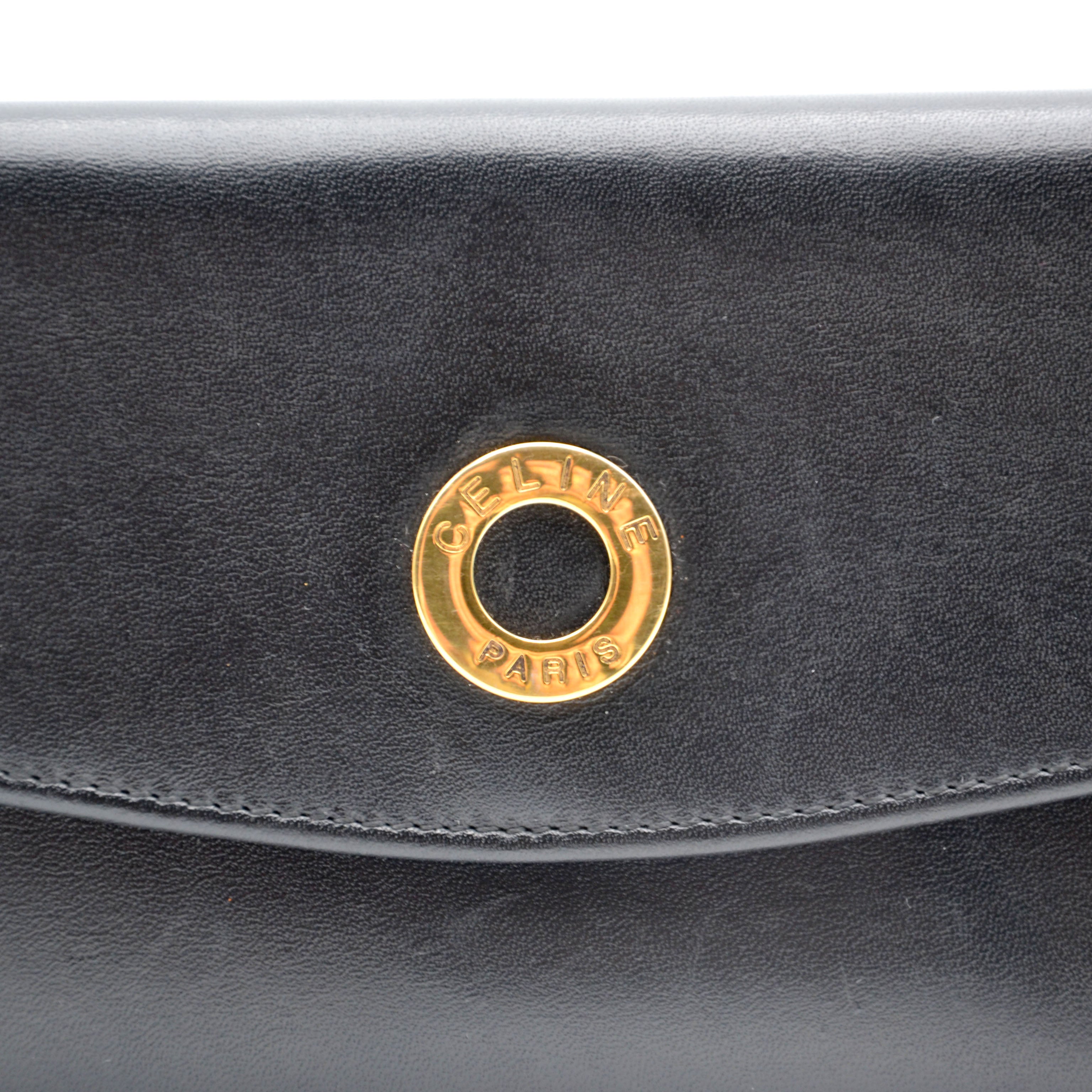 Portefeuille Celine Cuir Noir