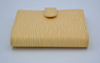 Portefeuille Louis Vuitton Compact En Cuir Epi Jaune Pastel