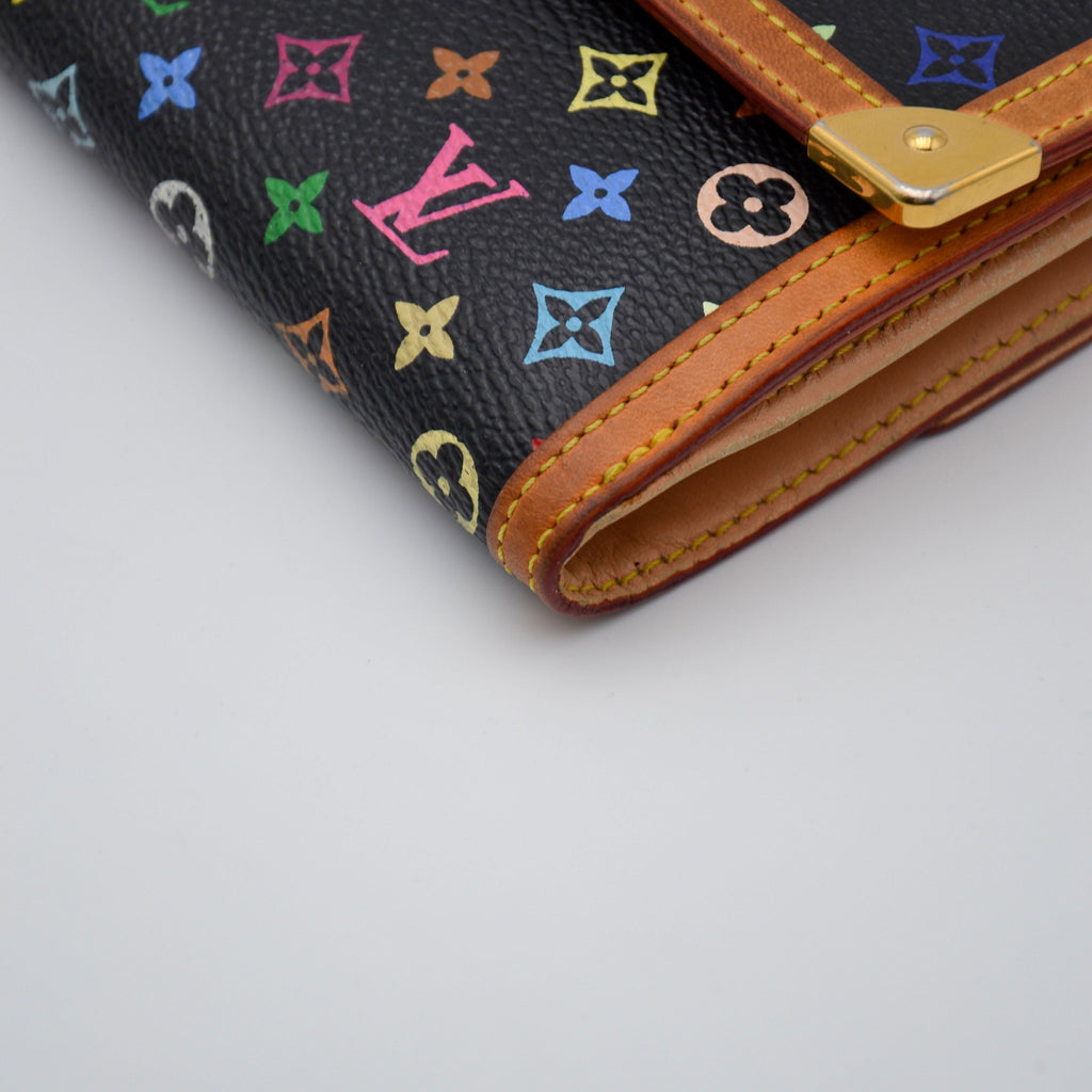 Louis Vuitton Murakami Multicolour Black Wallet