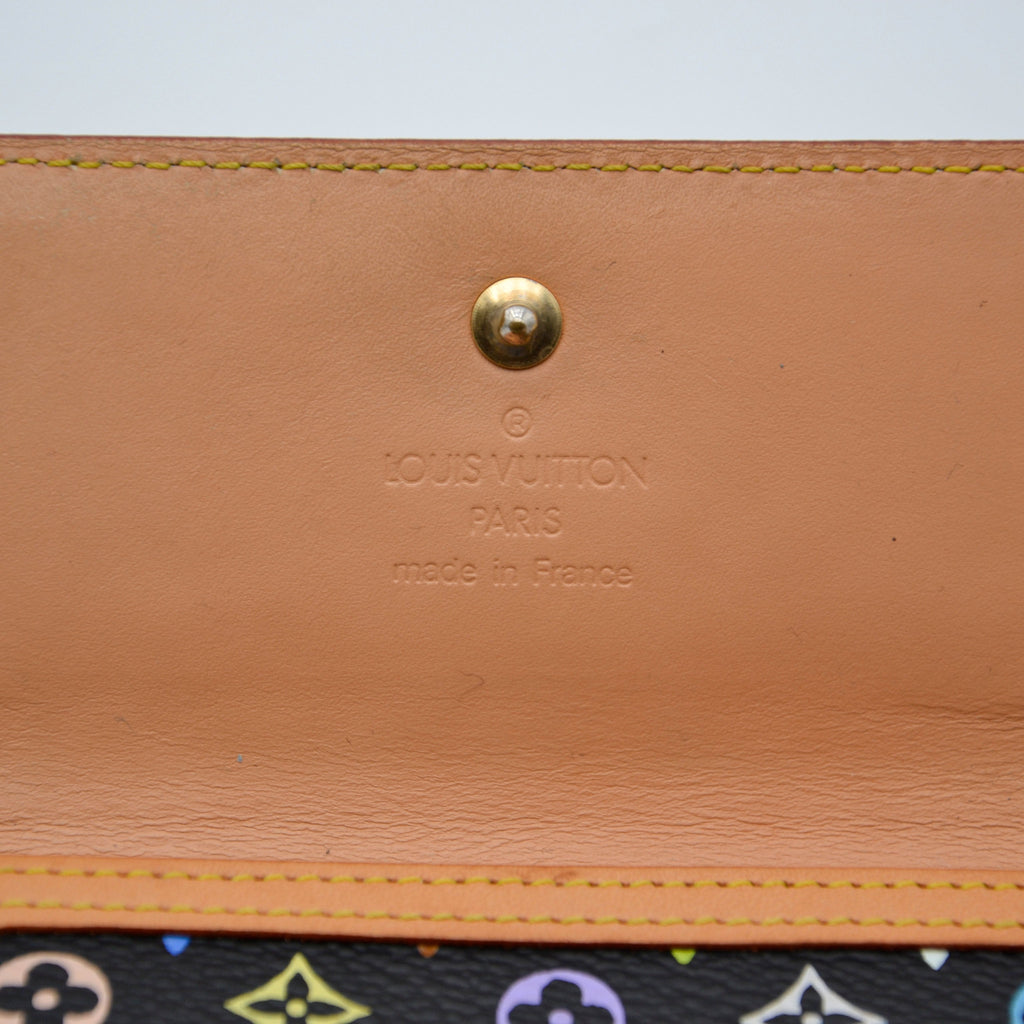 Louis Vuitton Murakami Multicolour Black Wallet