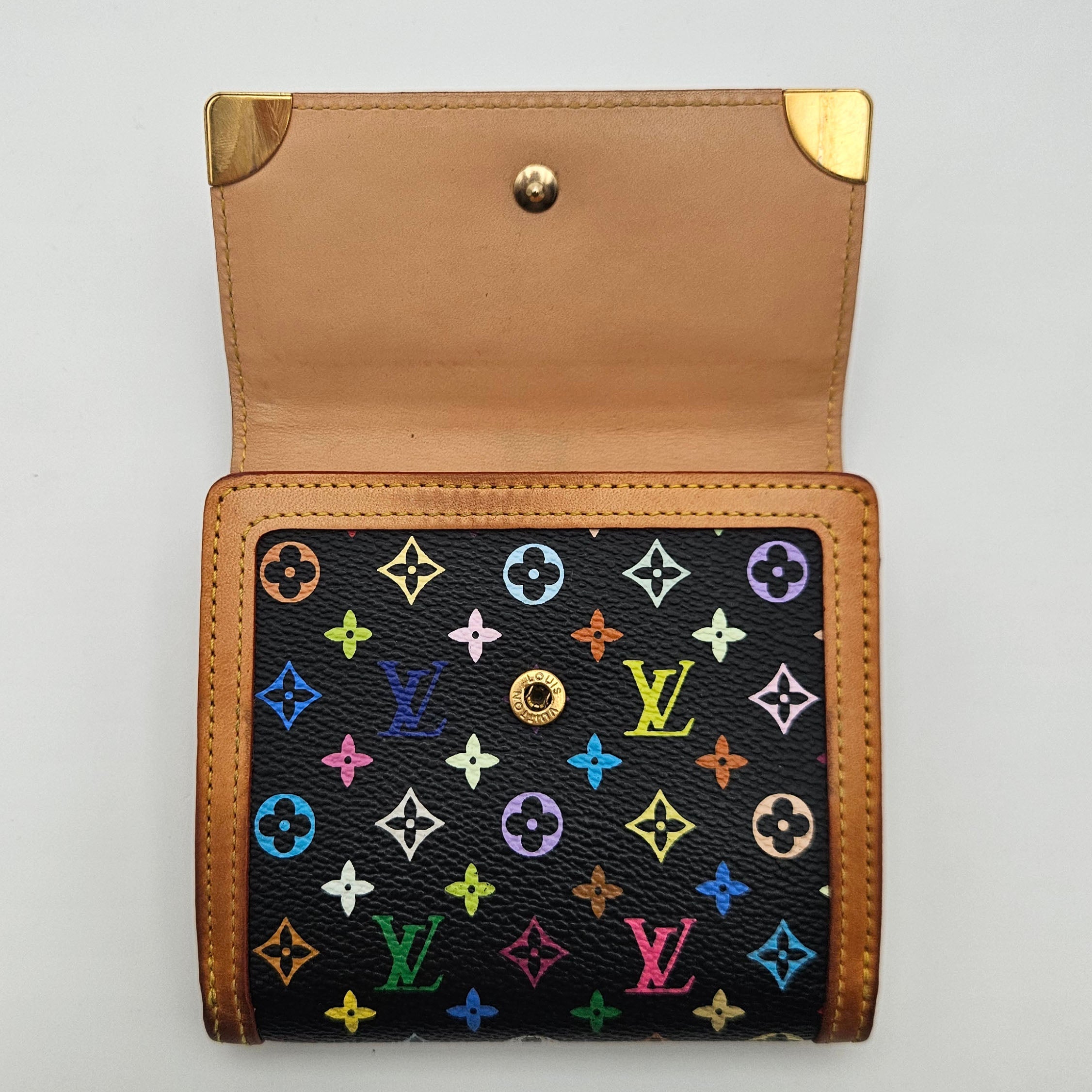 Louis Vuitton Murakami Multicolour Black Wallet