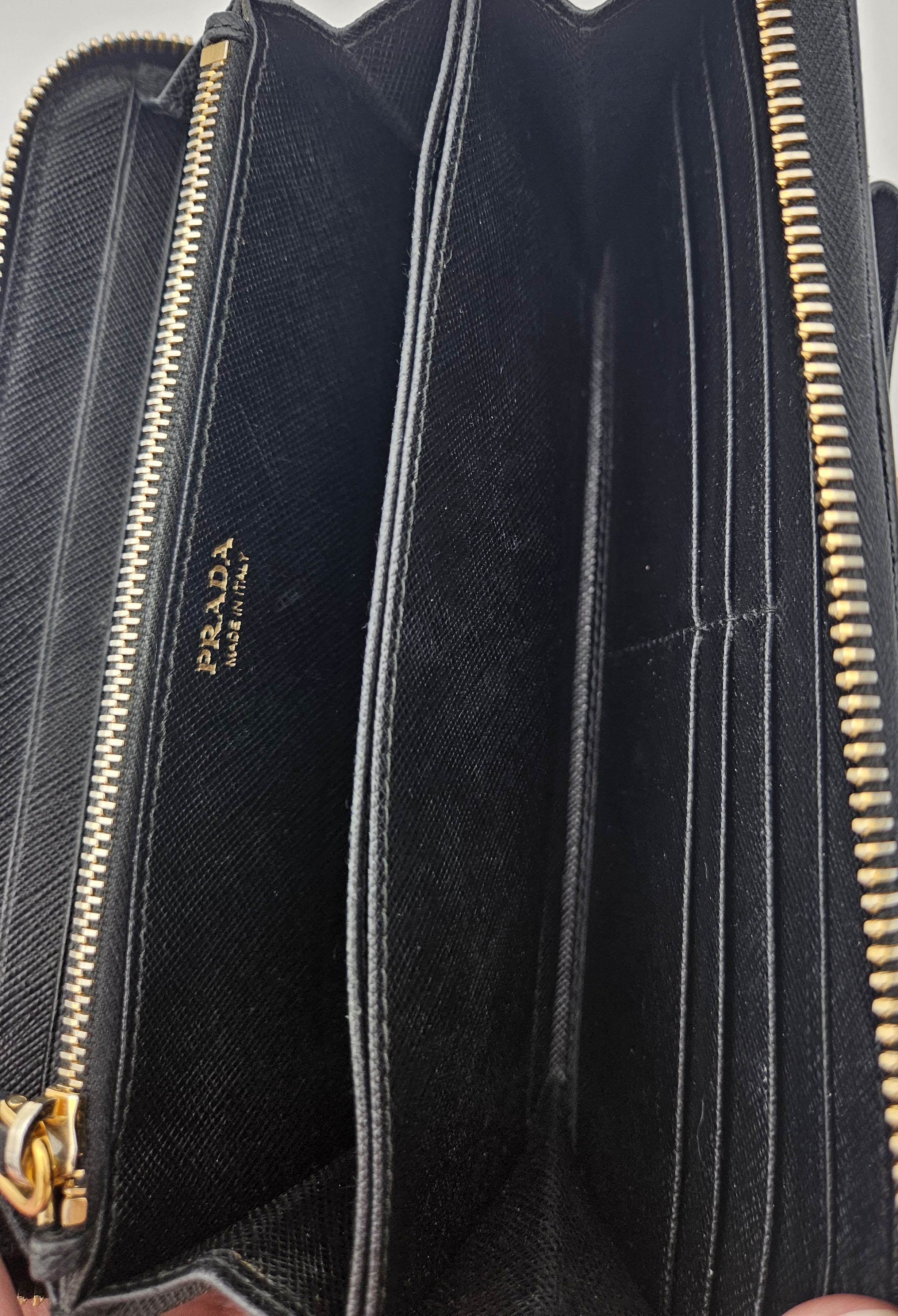Long Prada Saffiano Leather Wallet