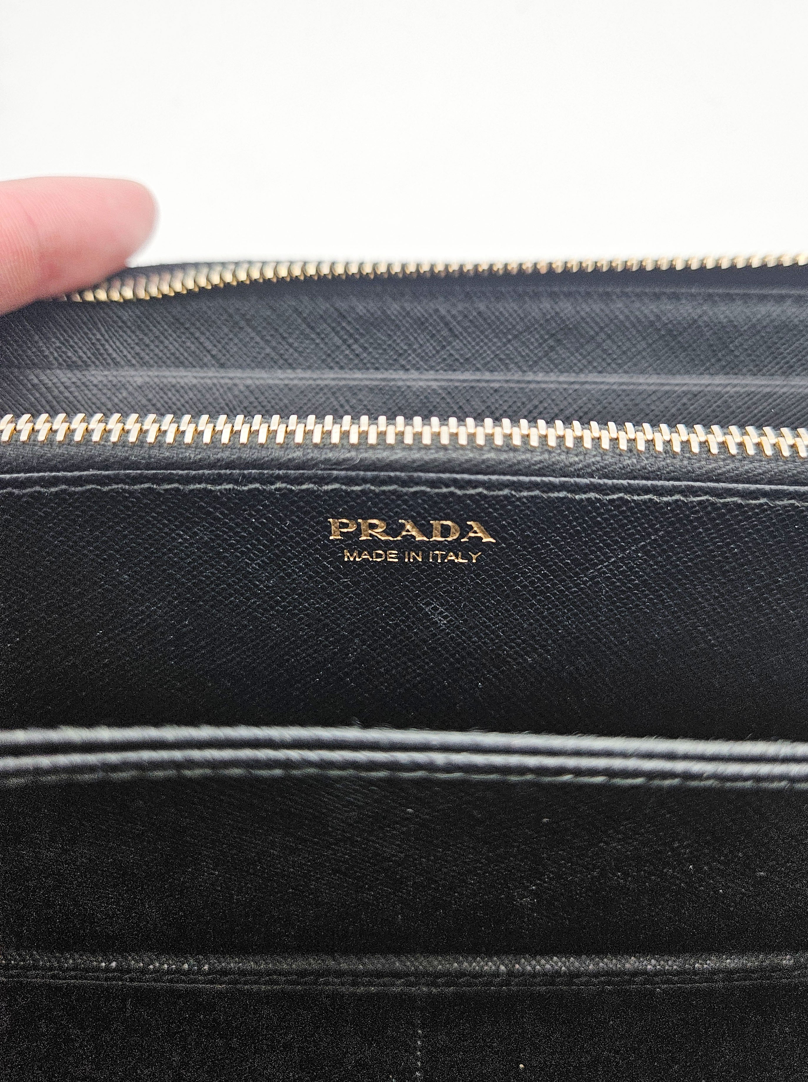 Long Prada Saffiano Leather Wallet