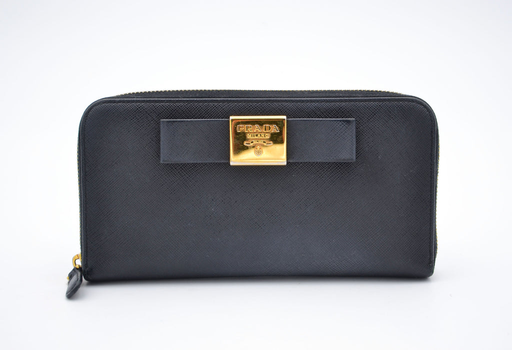 Long Prada Saffiano Leather Wallet