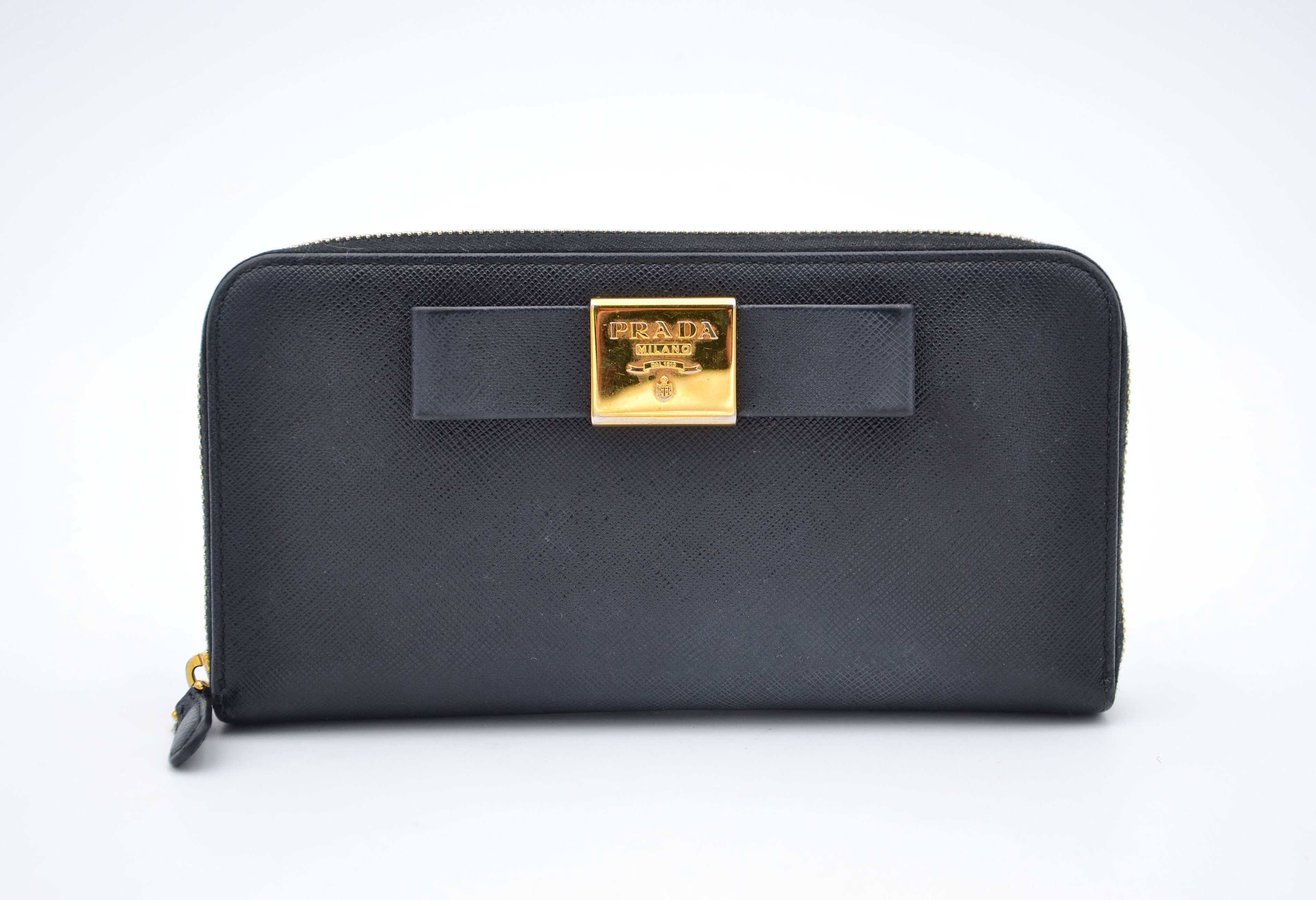Long Prada Saffiano Leather Wallet