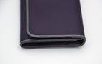 Long Prada Wallet in Purple Nylon & Black Leather