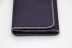 Long Prada Wallet in Purple Nylon & Black Leather