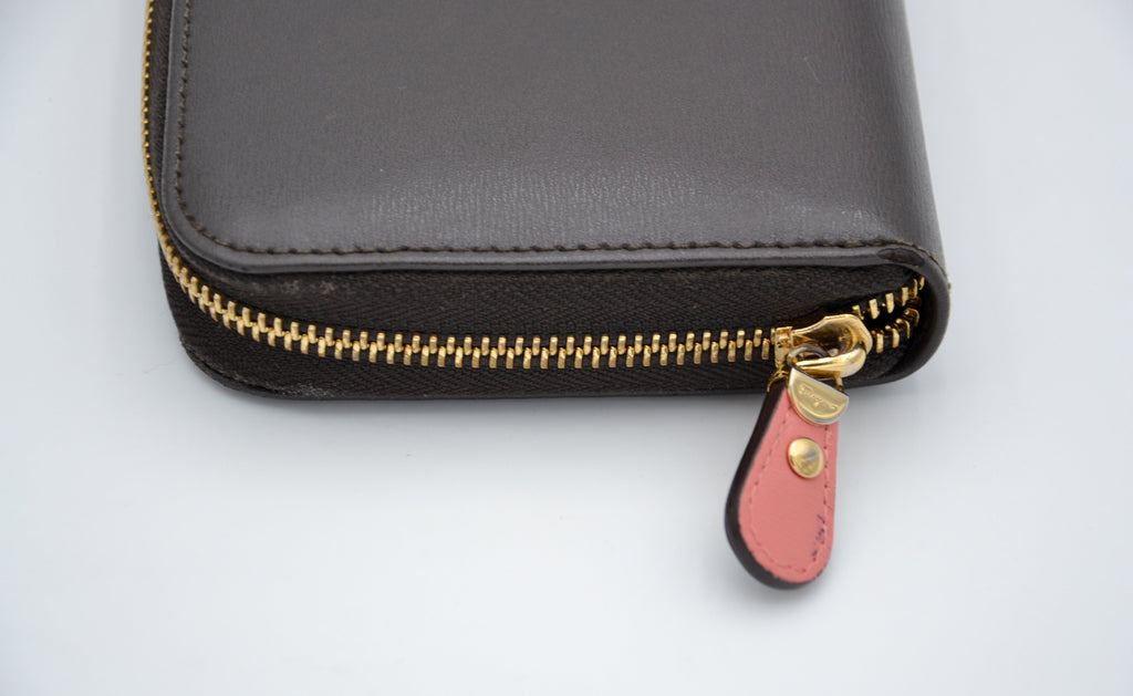 Portefeuille Zippy Salvatore Ferragamo En Cuir