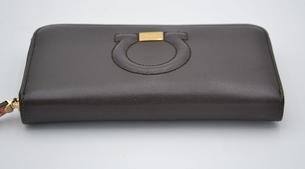 Portefeuille Zippy Salvatore Ferragamo En Cuir