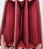 Prada Zipped Wallet In Saffiano Leather
