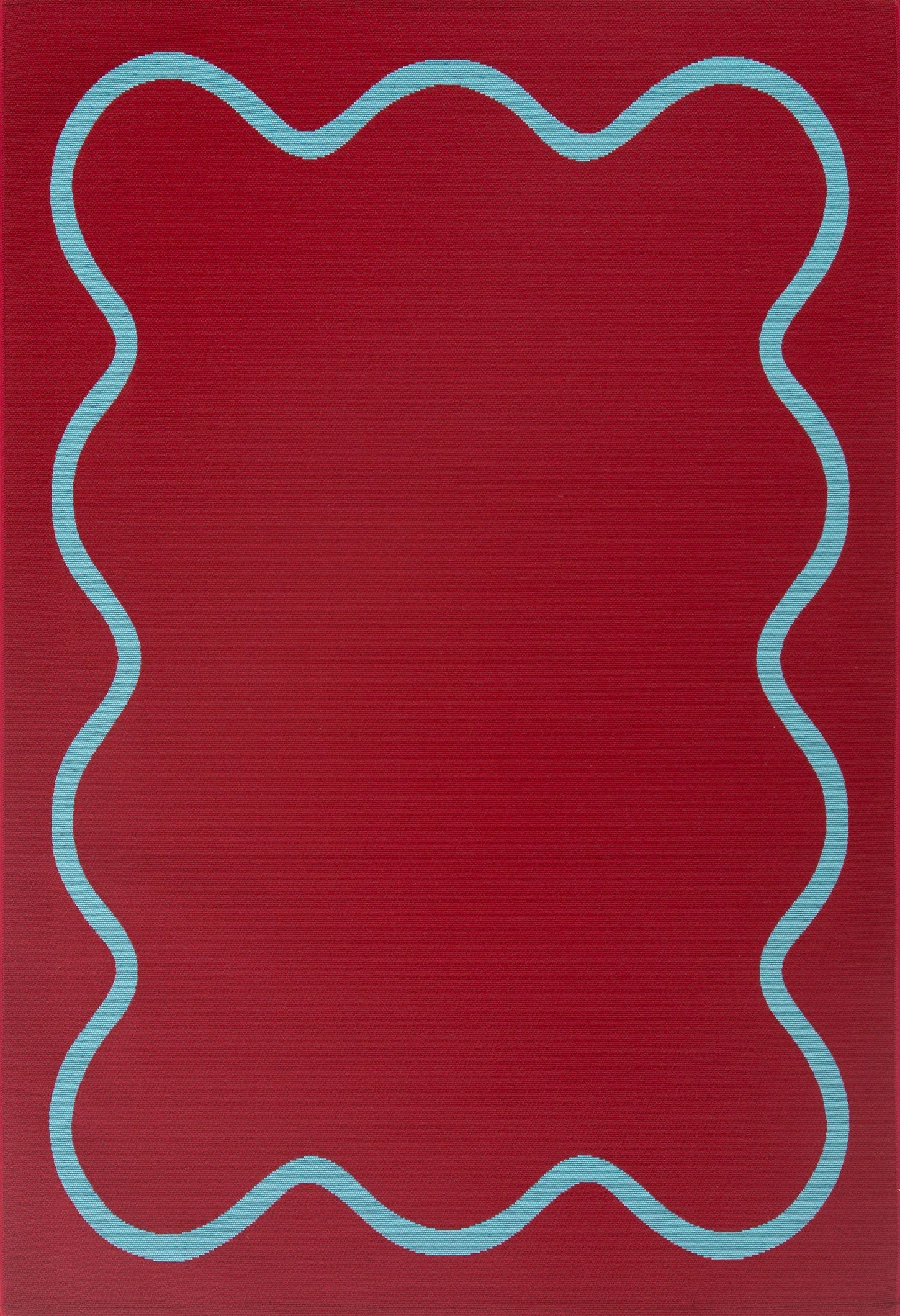 Positano - Tapis D'Extérieur - Polypropylène/Polyester - Bordeaux