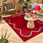 Positano - Tapis D'Extérieur - Polypropylène/Polyester - Bordeaux